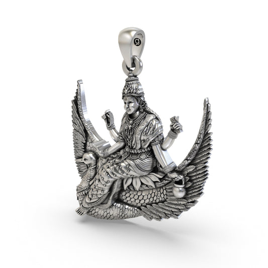 Divine Brahmani Maa 925 Silver Pendant