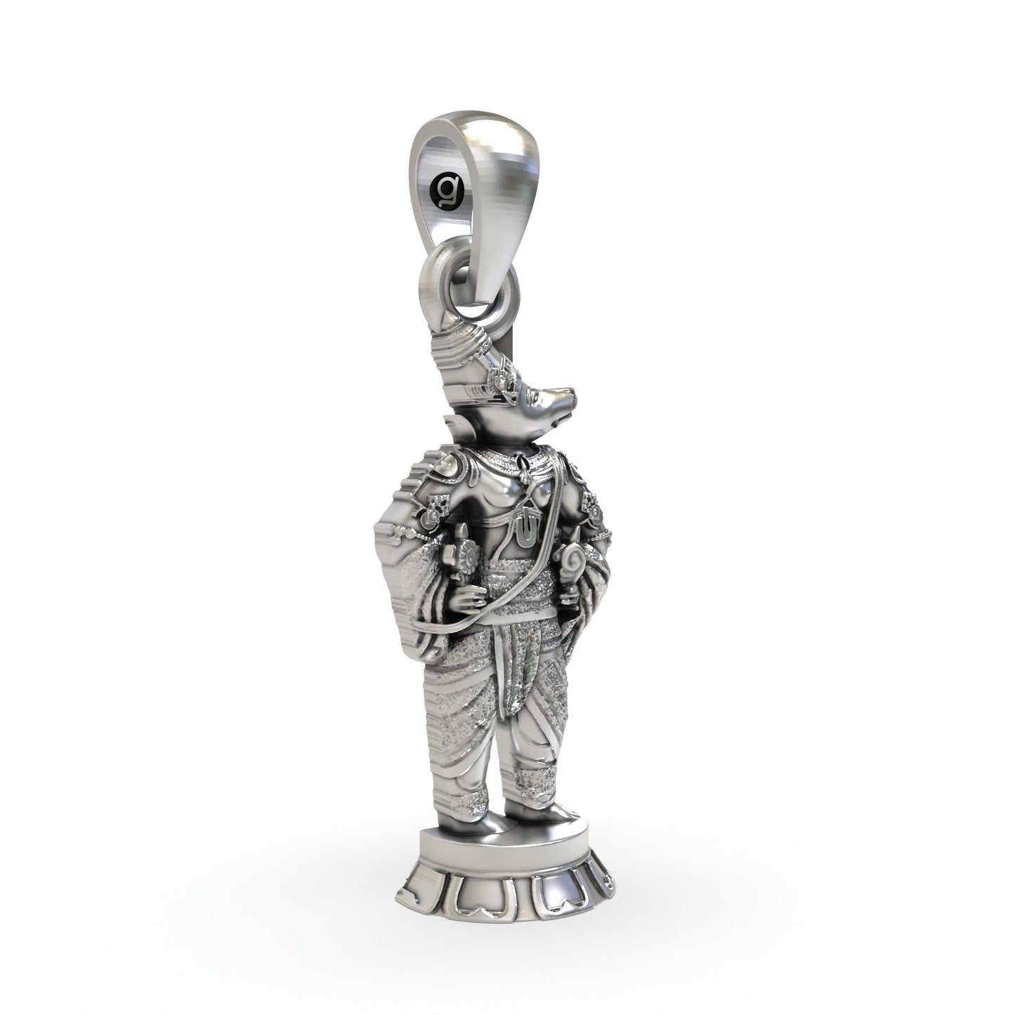 925 Silver Varaha Avatar Pendant – Lord Vishnu Boar Incarnation Jewelry