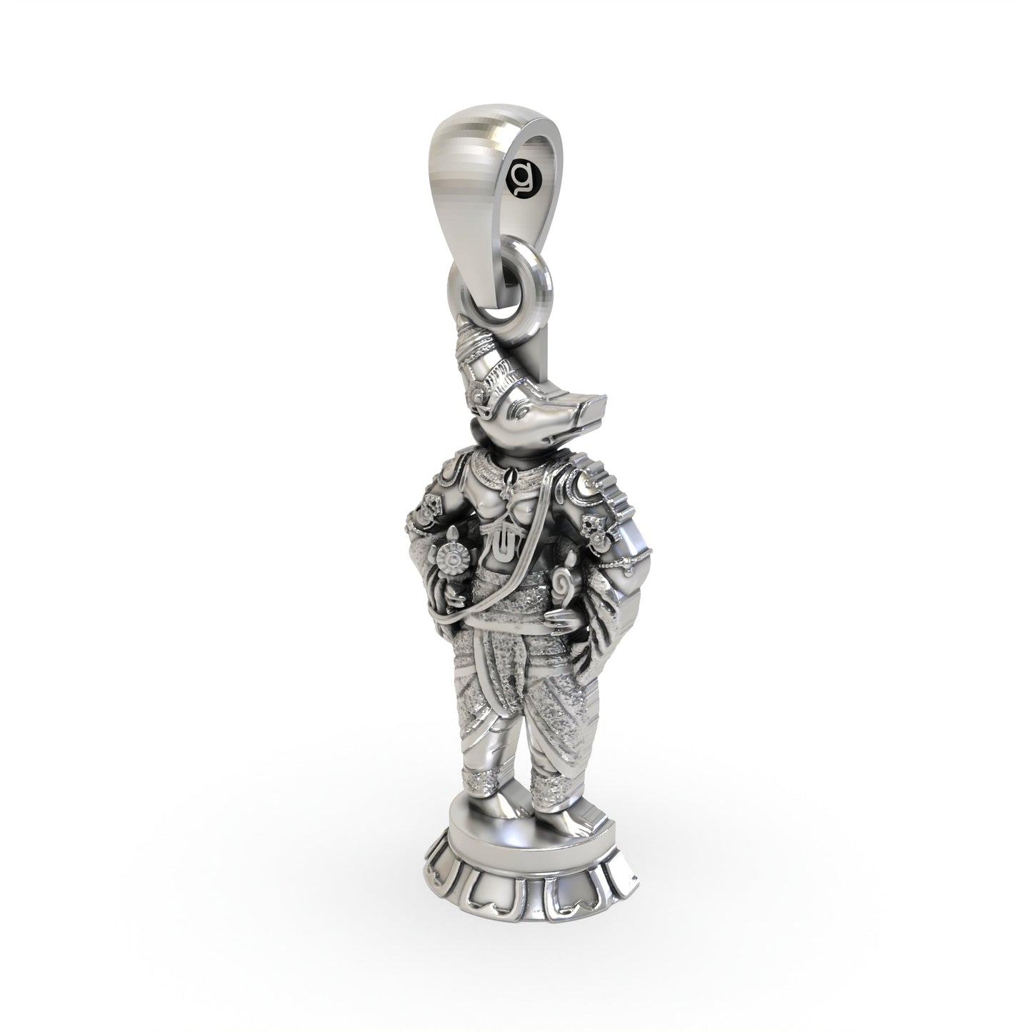925 Silver Varaha Avatar Pendant – Lord Vishnu Boar Incarnation Jewelry