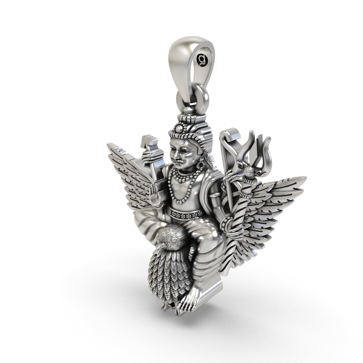 925 Silver Shani Dev Pendant – Lord Shani & Saturn Devotional Jewelry