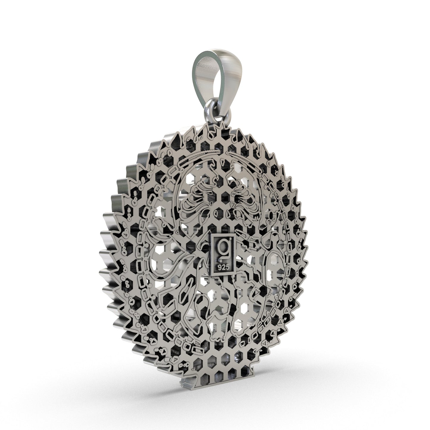 925 Silver Nataraja Pendant – Lord Shiva Dancing Form Devotional Jewelry