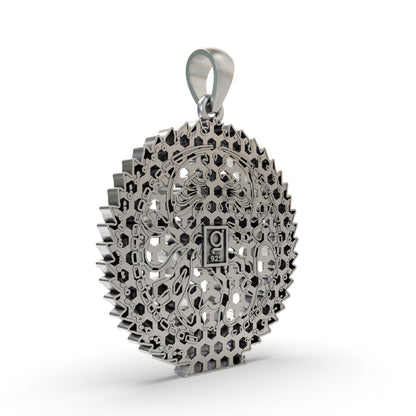 925 Silver Nataraja Pendant – Lord Shiva Dancing Form Devotional Jewelry
