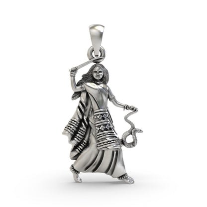 925 Silver Mogal Maa Pendant – Gujarati Devi Maa Devotional Jewelry