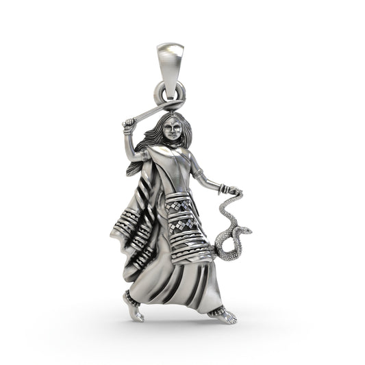 925 Silver Mogal Maa Pendant – Gujarati Devi Maa Devotional Jewelry