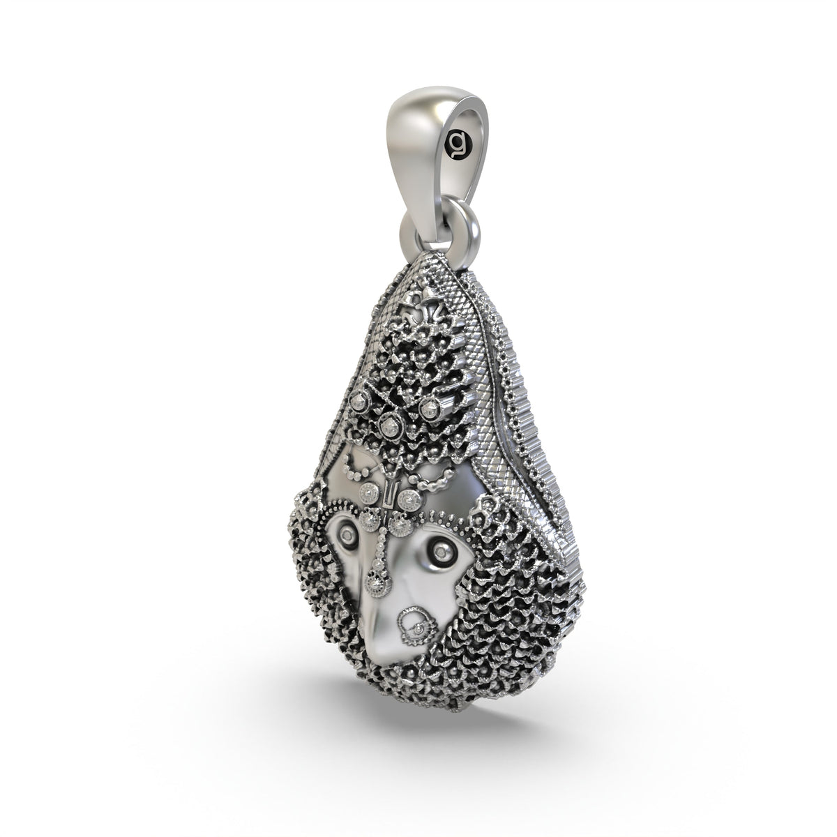 925 Silver Delhi Kali Maa Pendant – Fierce Goddess Kali Devotional Jewelry