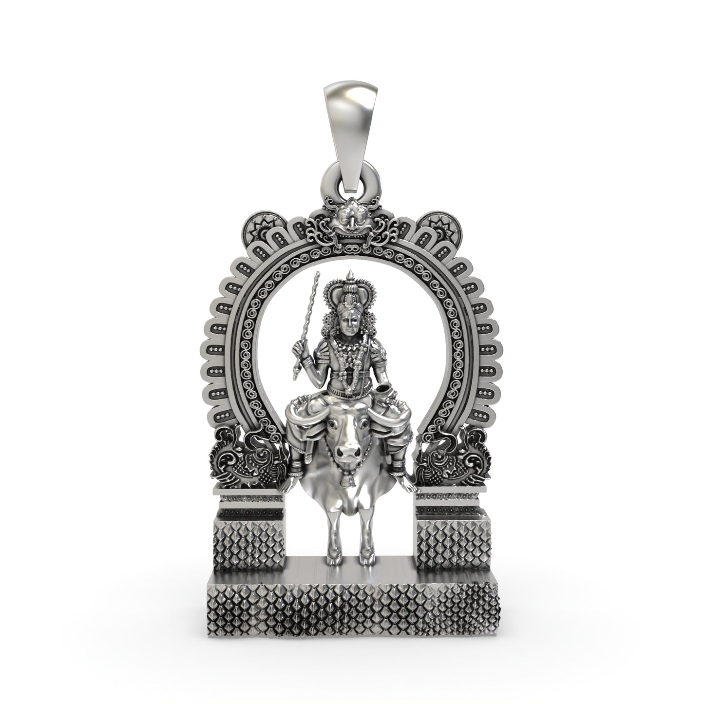 925 Silver Vishnumaya Swami Pendant – Chathan Swamy Devotional Protection Jewelry