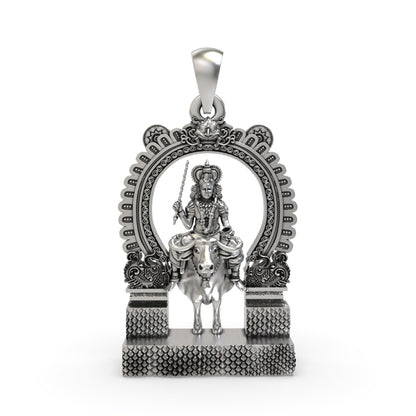 925 Silver Vishnumaya Swami Pendant – Chathan Swamy Devotional Protection Jewelry