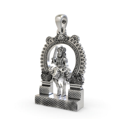 925 Silver Vishnumaya Swami Pendant – Chathan Swamy Devotional Protection Jewelry
