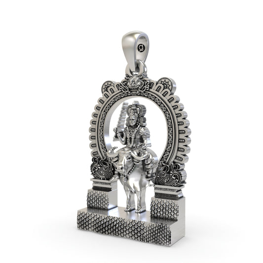 925 Silver Vishnumaya Swami Pendant – Chathan Swamy Devotional Protection Jewelry