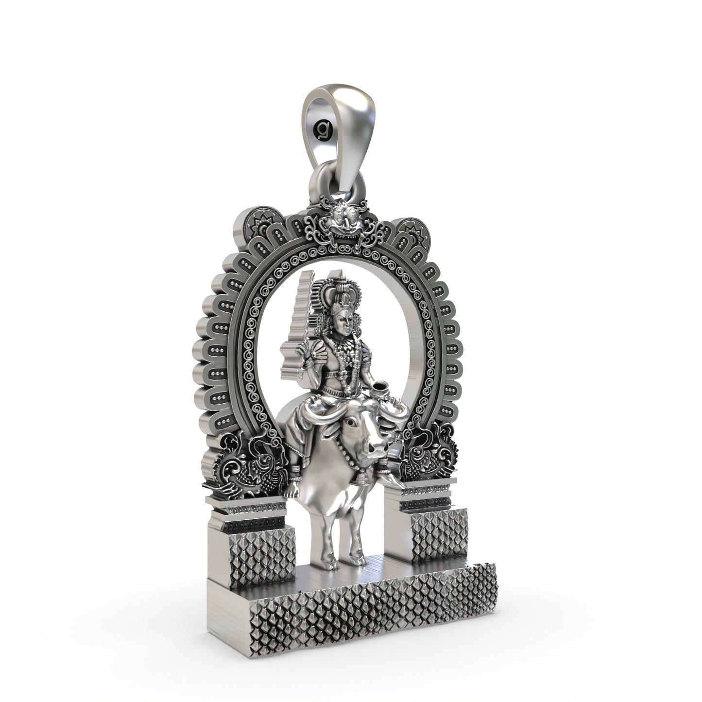 925 Silver Vishnumaya Swami Pendant – Chathan Swamy Devotional Protection Jewelry