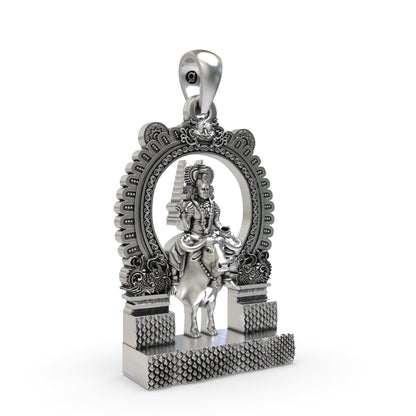 925 Silver Vishnumaya Swami Pendant – Chathan Swamy Devotional Protection Jewelry