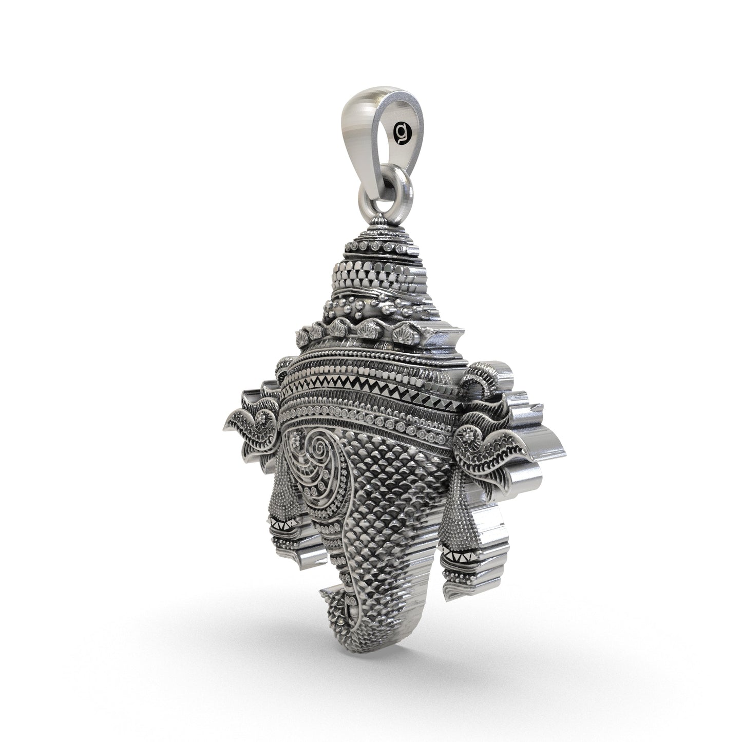 Divine Vishnu Panchajanya Shankh 925 Silver Pendant