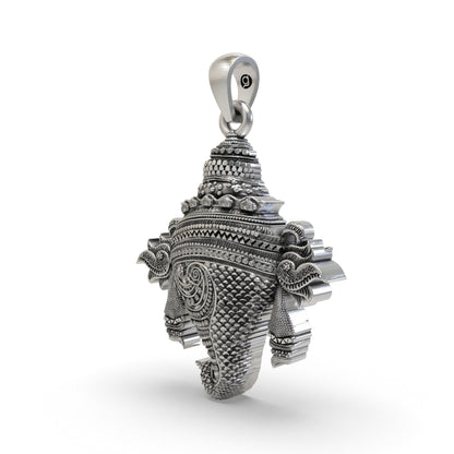 Divine Vishnu Panchajanya Shankh 925 Silver Pendant