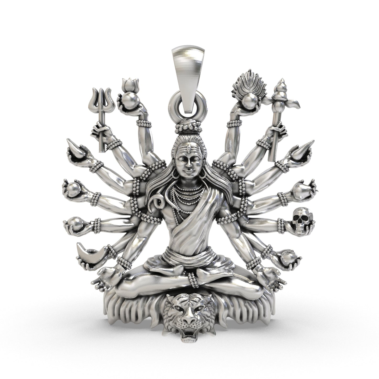 Sacred Shiva Mudra 925 Silver Pendant