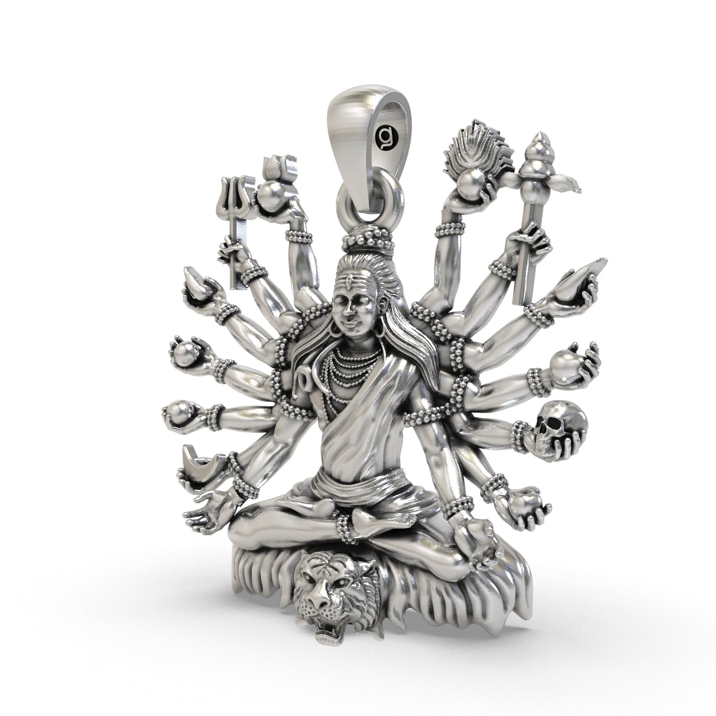 Sacred Shiva Mudra 925 Silver Pendant