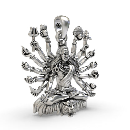 Sacred Shiva Mudra 925 Silver Pendant