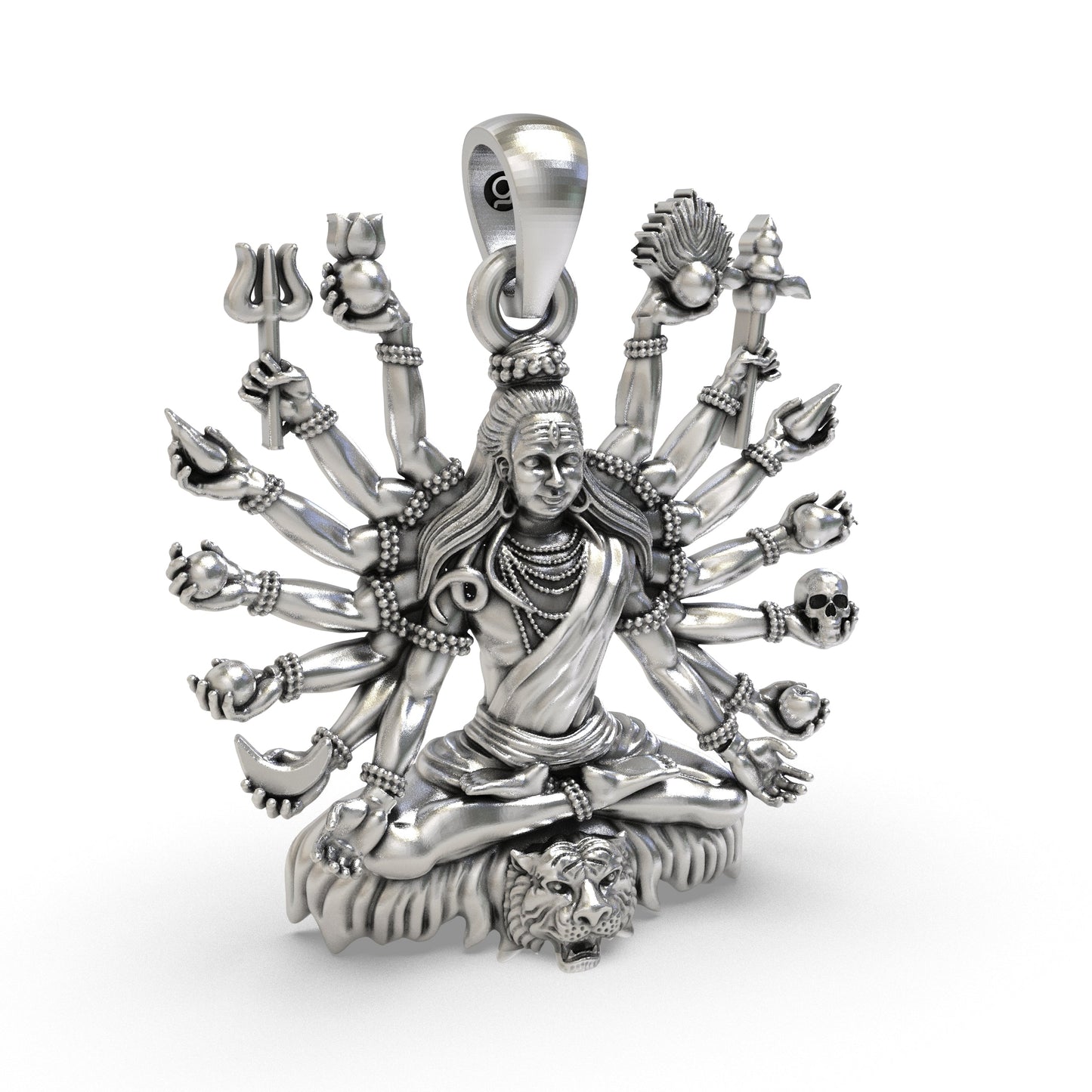 Sacred Shiva Mudra 925 Silver Pendant
