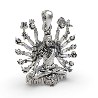Sacred Shiva Mudra 925 Silver Pendant