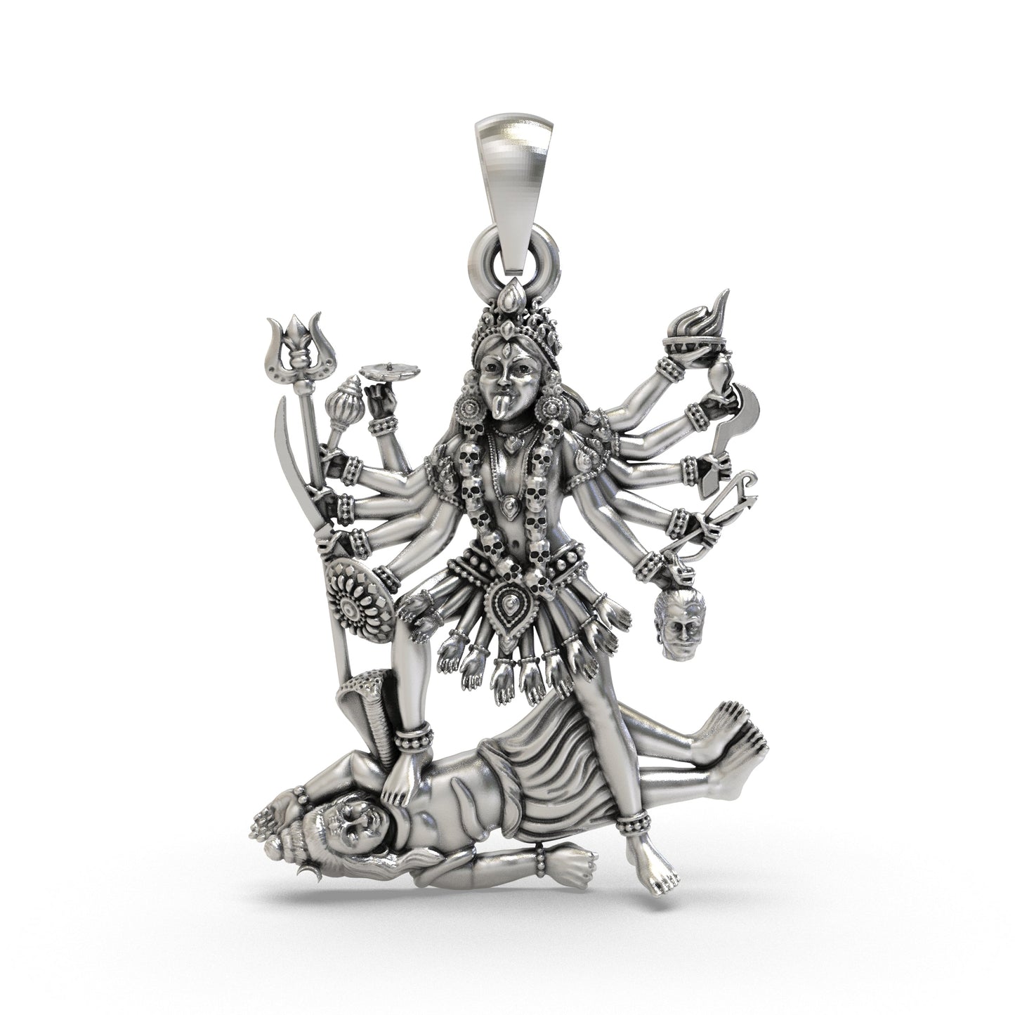 Divine Kali Maa 925 Silver Pendant