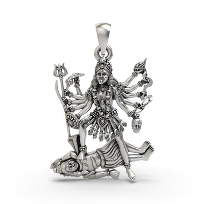 Divine Kali Maa 925 Silver Pendant