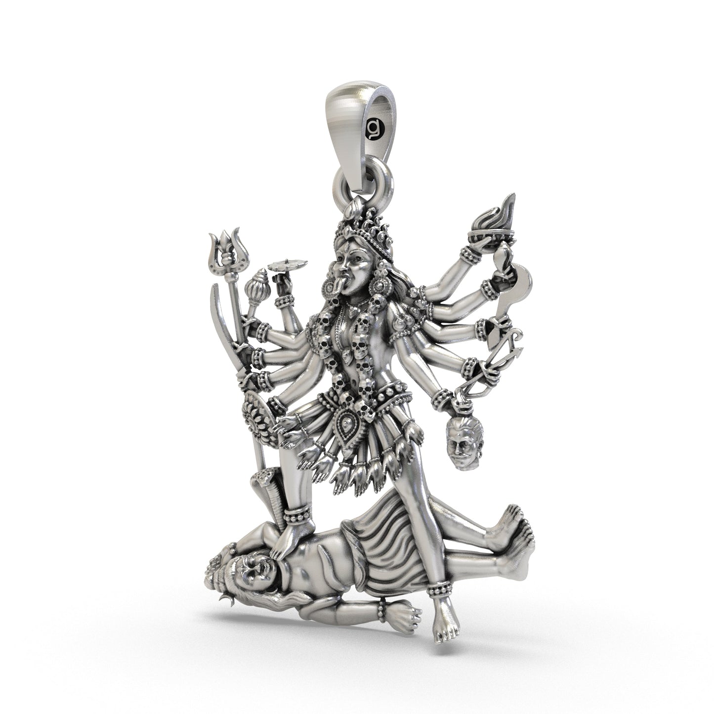 Divine Kali Maa 925 Silver Pendant