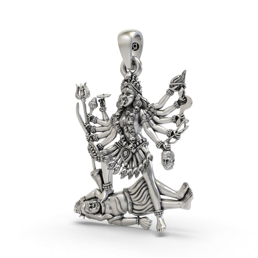 Divine Kali Maa 925 Silver Pendant