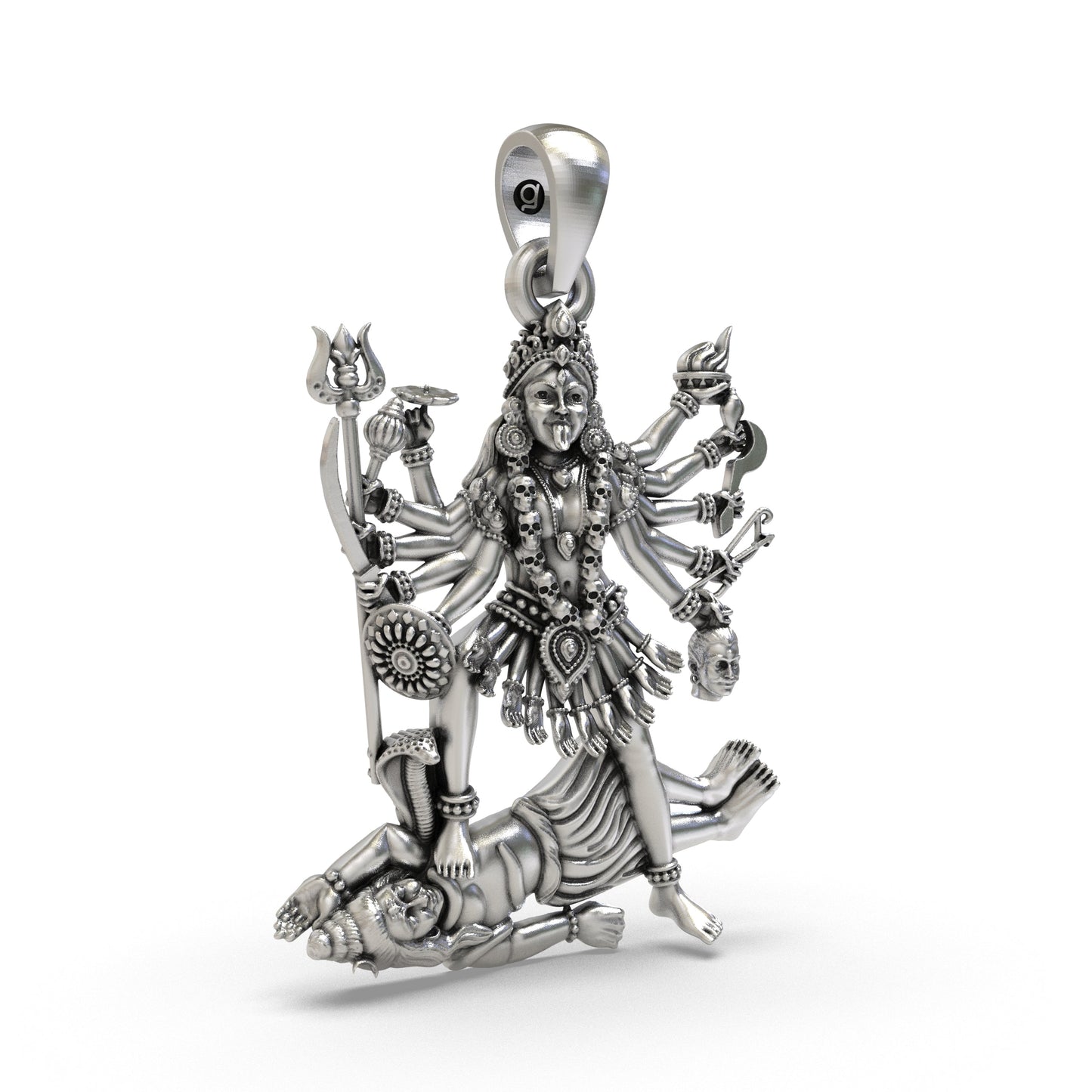 Divine Kali Maa 925 Silver Pendant
