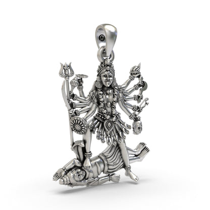 Divine Kali Maa 925 Silver Pendant