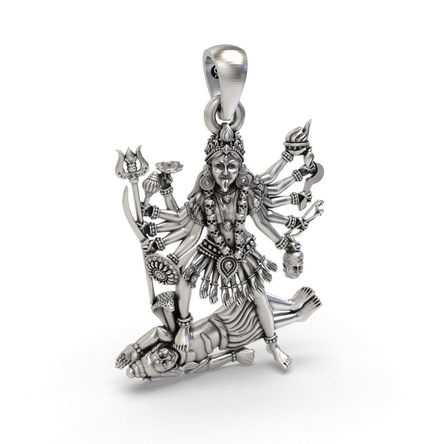 Divine Kali Maa 925 Silver Pendant