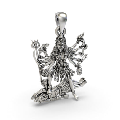 Divine Kali Maa 925 Silver Pendant