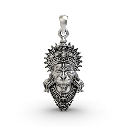 Divine Hanumanji 925 Silver Pendant