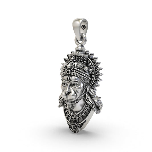 Divine Hanumanji 925 Silver Pendant