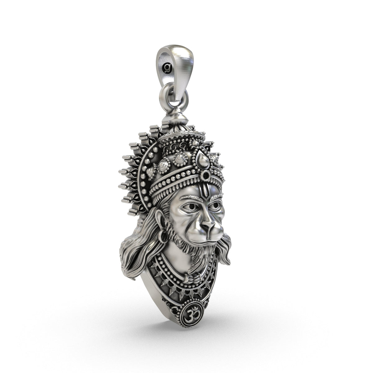 Divine Hanumanji 925 Silver Pendant