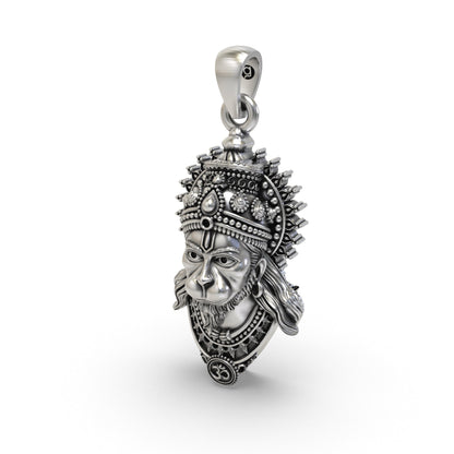 Divine Hanumanji 925 Silver Pendant