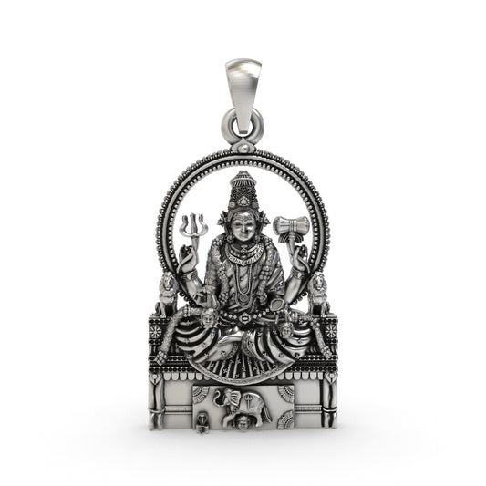 Divine Sri Mannamma Devi 925 Silver Pendant