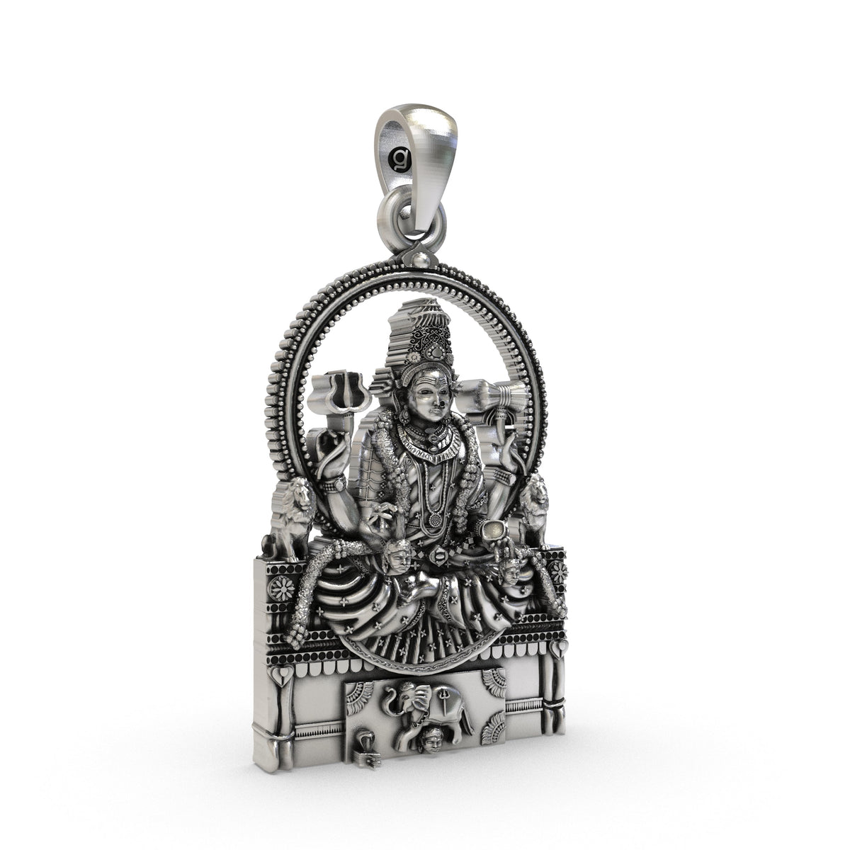 Divine Sri Mannamma Devi 925 Silver Pendant