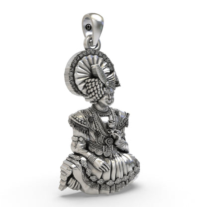 Divine Swaminarayan Bhagwan 925 Silver Pendant