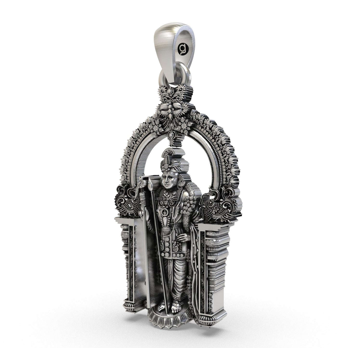 Divine Arulmigu Dhandayuthapani Swamy 925 Silver Pendant