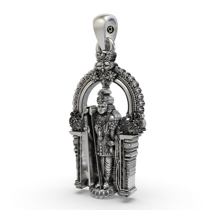 Divine Arulmigu Dhandayuthapani Swamy 925 Silver Pendant