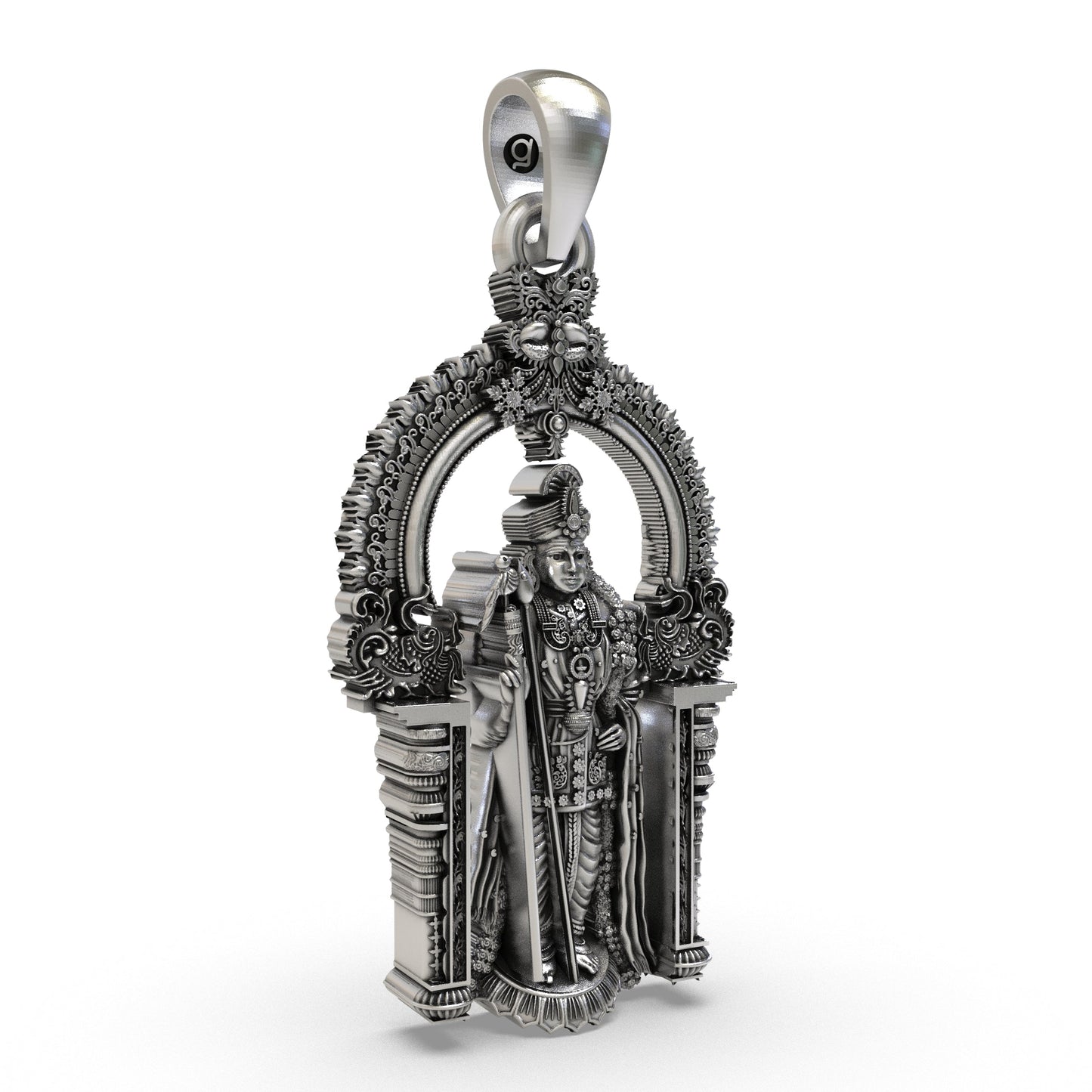 Divine Arulmigu Dhandayuthapani Swamy 925 Silver Pendant
