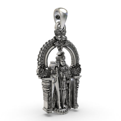 Divine Arulmigu Dhandayuthapani Swamy 925 Silver Pendant