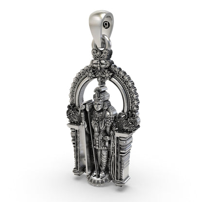 Divine Arulmigu Dhandayuthapani Swamy 925 Silver Pendant