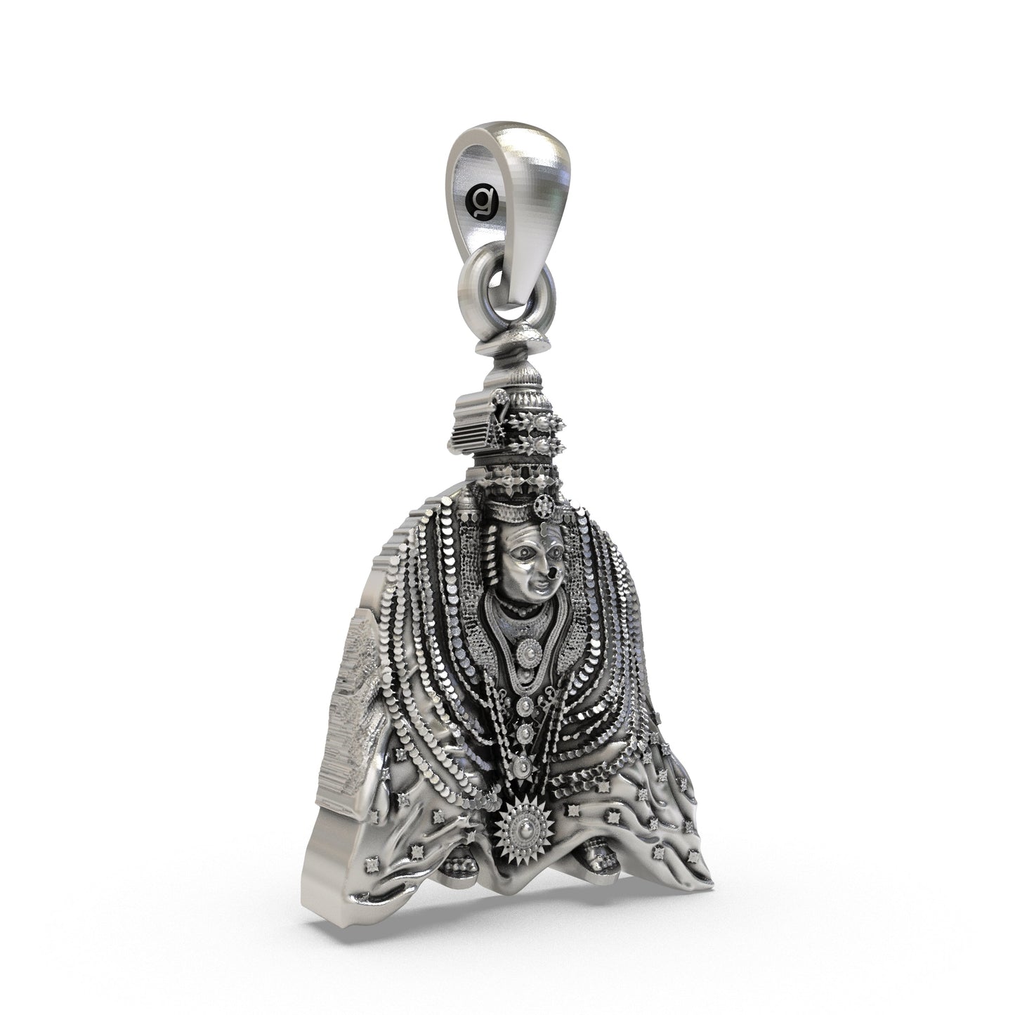 Divine Tulja Bhavani 925 Silver Pendant