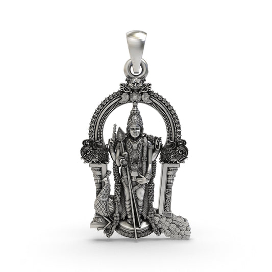 Divine Murugan Kavach 925 Silver Pendant