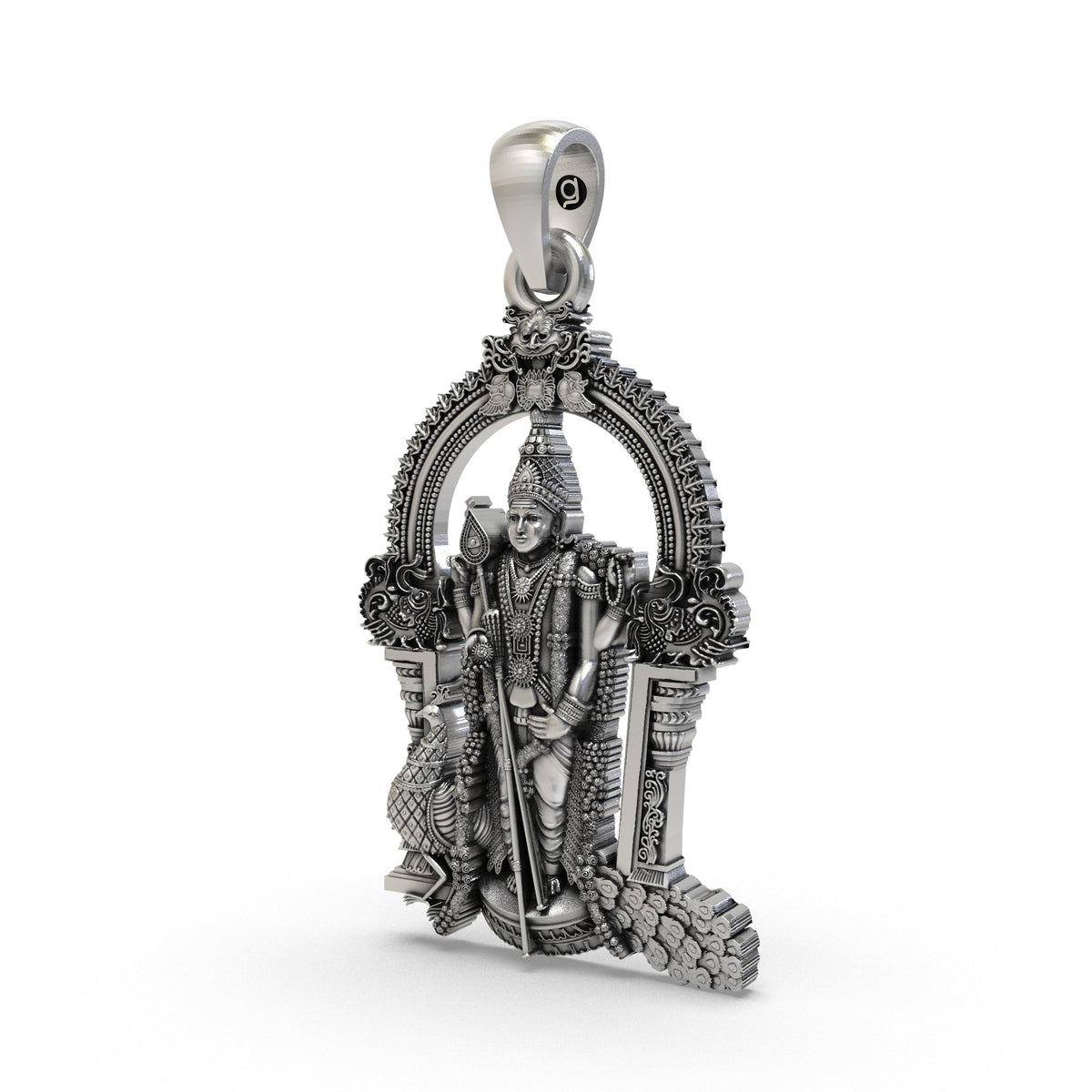 Divine Murugan Kavach 925 Silver Pendant
