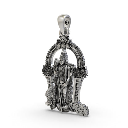 Divine Murugan Kavach 925 Silver Pendant