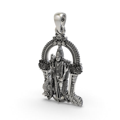 Divine Murugan Kavach 925 Silver Pendant