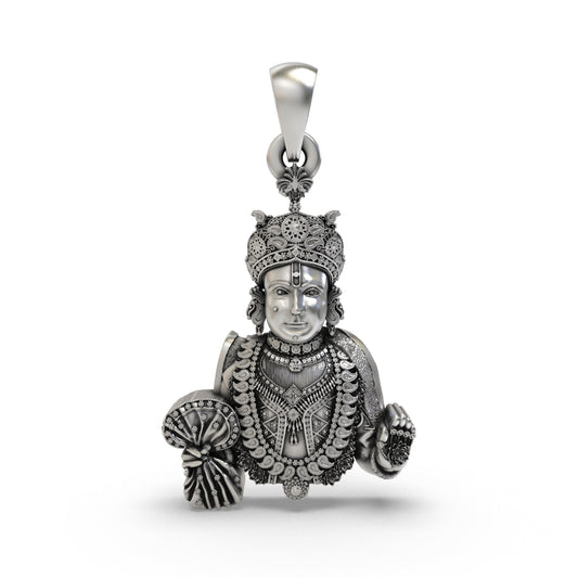 Divine Swaminarayan 925 Silver Pendant
