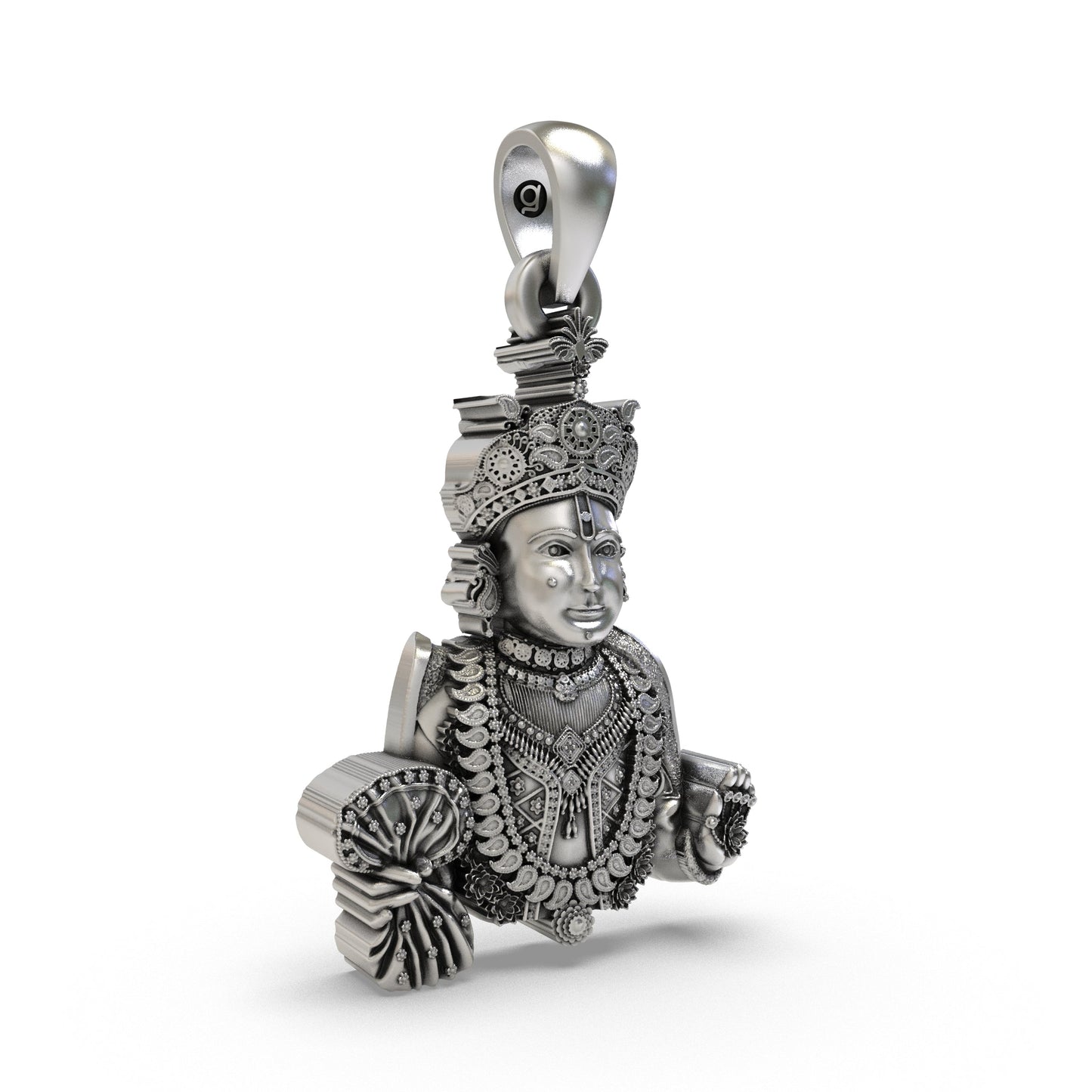 Divine Swaminarayan 925 Silver Pendant