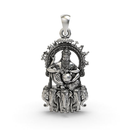 Divine Vishvakarma 925 Silver Pendant